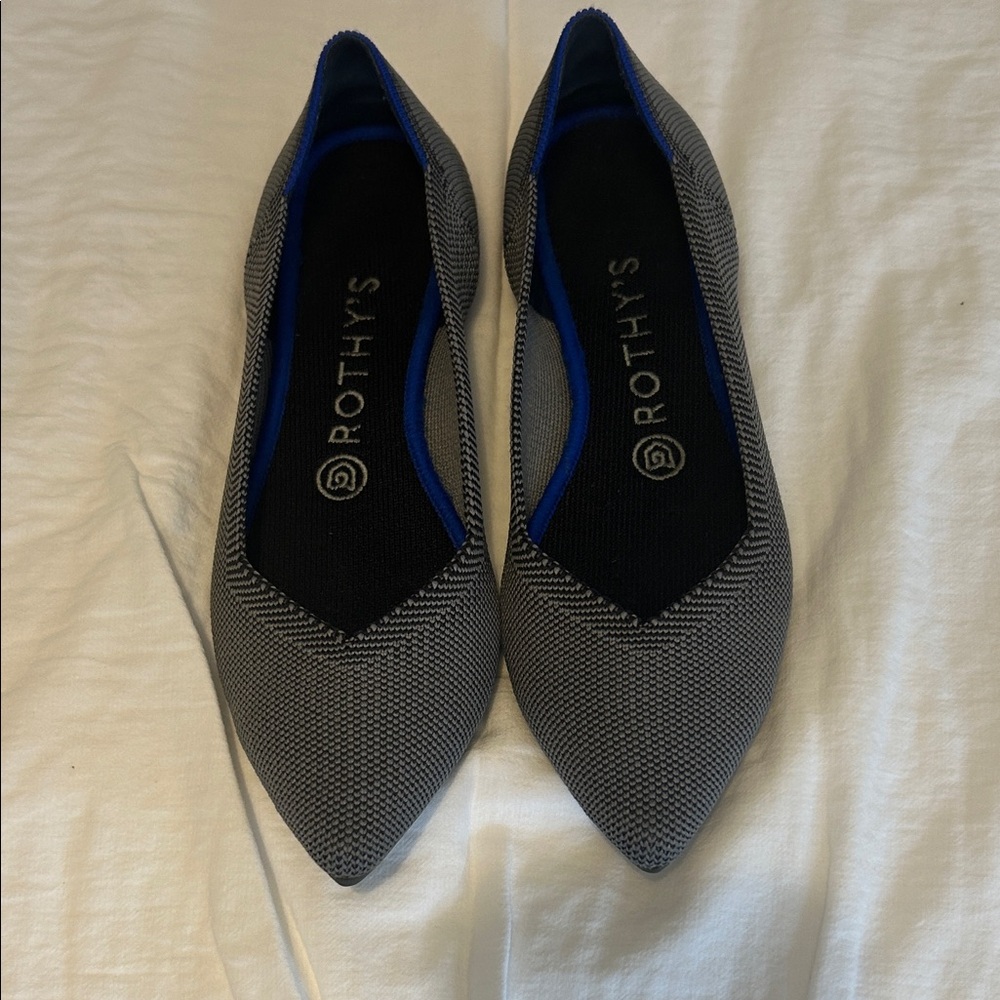 Rothy’s Birdseye grey points sz8